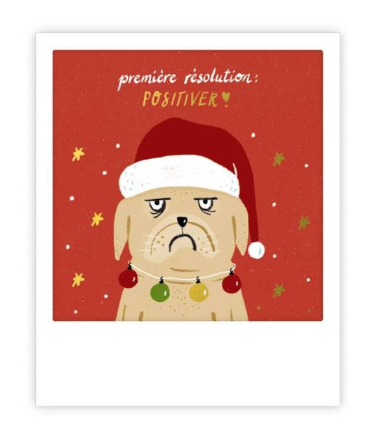 Mini carte postale - Première résolution : positiver - XMP0185FR
