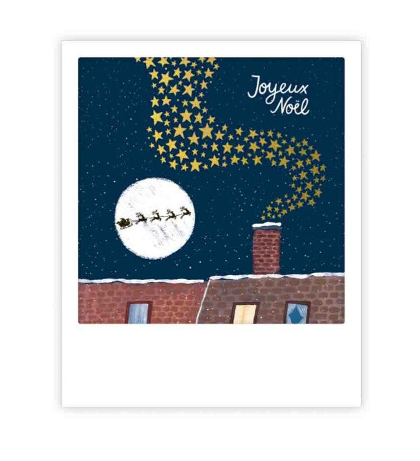 Mini carte postale - Joyeux Noel Rooftops - XMP0274FR