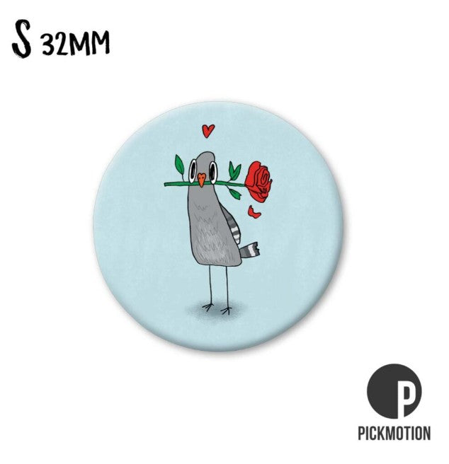 Petit magnet - Pigeon Rose - MS0810