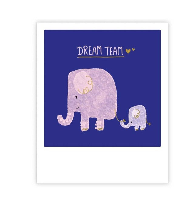 Mini carte postale - dream team éléphant - MP1175EN
