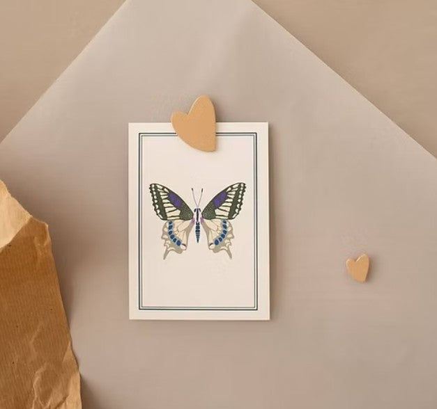 Mini bIjou mural coeur en metal laqué - rose