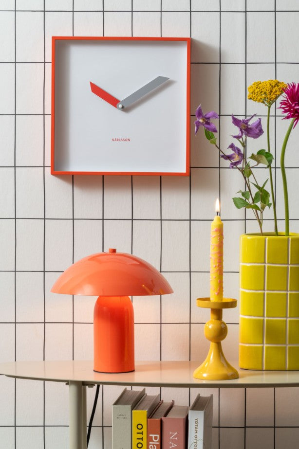 Vase - Retro Tiles - Citrine Yellow