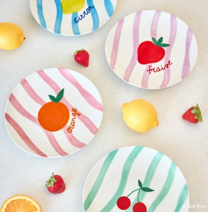 Assiette Diego - Fraise