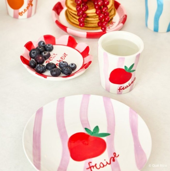 Assiette Diego - Fraise