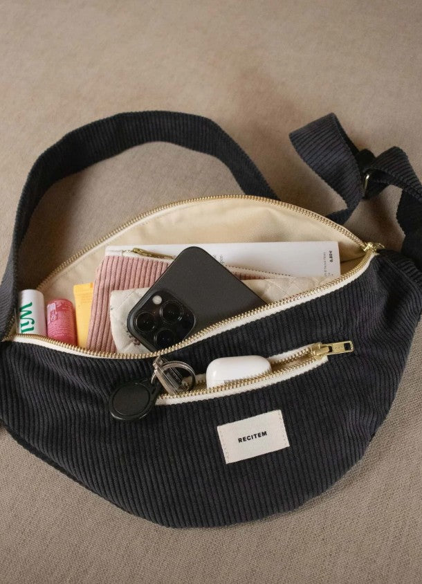 Sac banane - Jenna - bandoulière noire