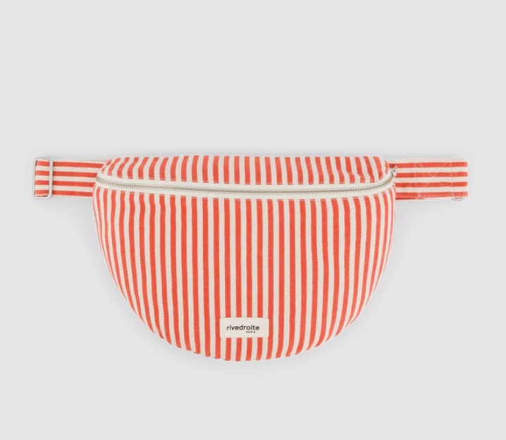 Custine XL - Le sac Banane XL - Rayé rouge et blanc - printemps 2026