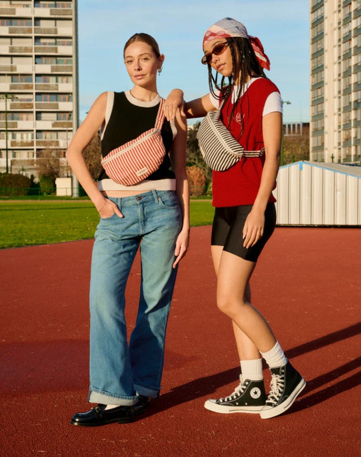 Custine - Le sac Banane - Rayé rouge et blanc - printemps 2026