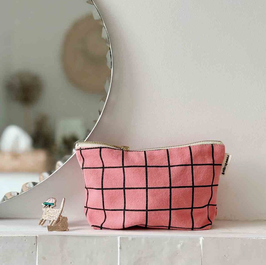 Pochette Sofia - Check - Funky pink