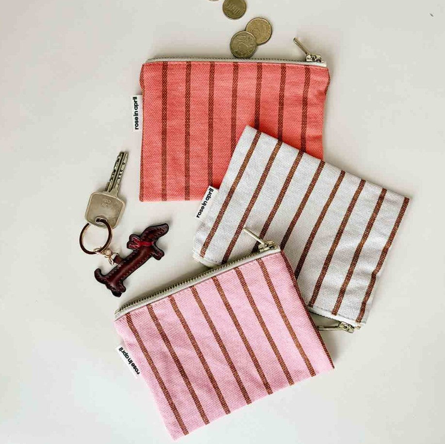 Porte-monnaie Marie - Tennis - Strawberry / Pécan