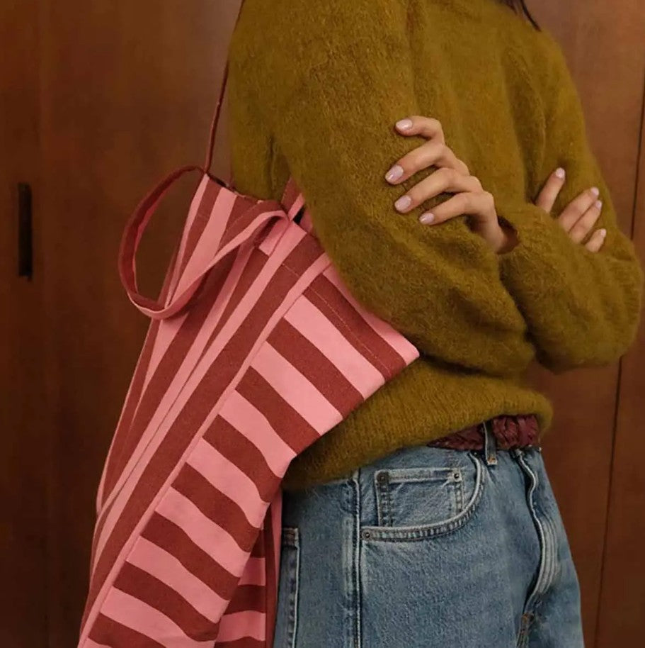 Sac Elisabeth - Rayures - brick/pink