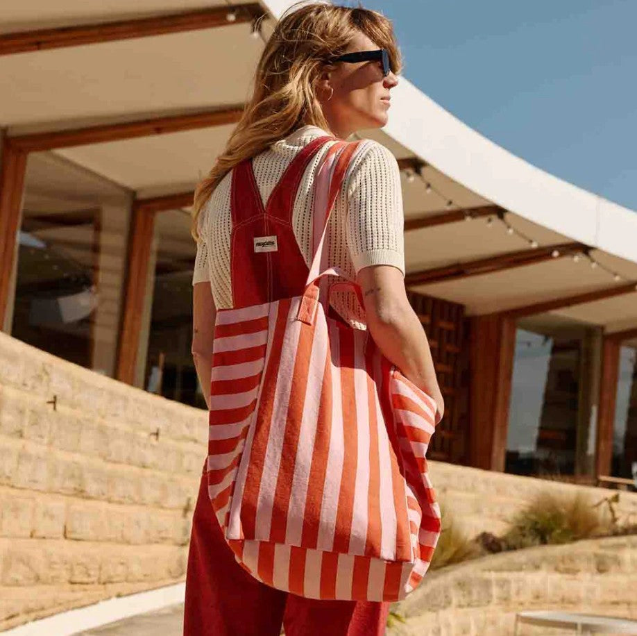 Sac Elisabeth - Rayures - tomato candy