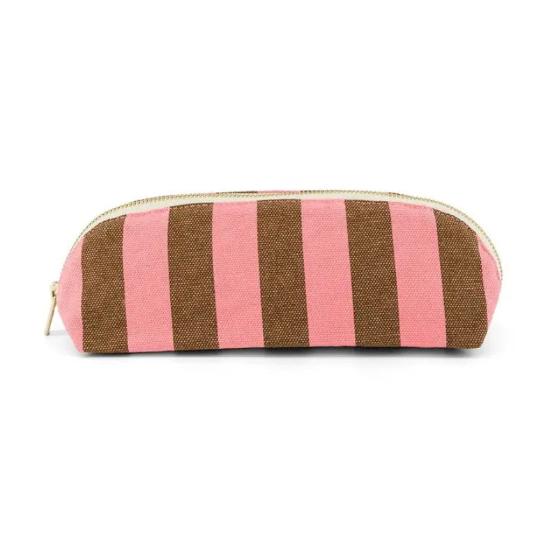Trousse Gaston - Rayures - funky pink / olive