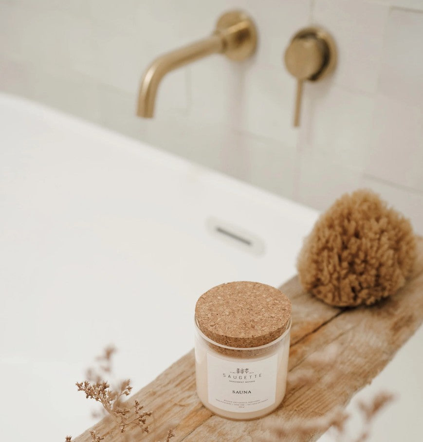 Bougie artisanale à la cire de soja naturelle - Small - Sauna