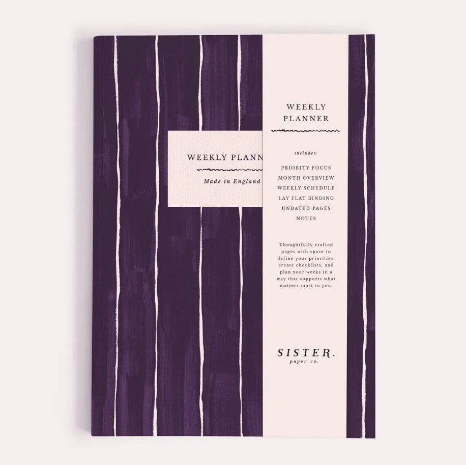 Plannificateur hebdomadaire - Pinstripe