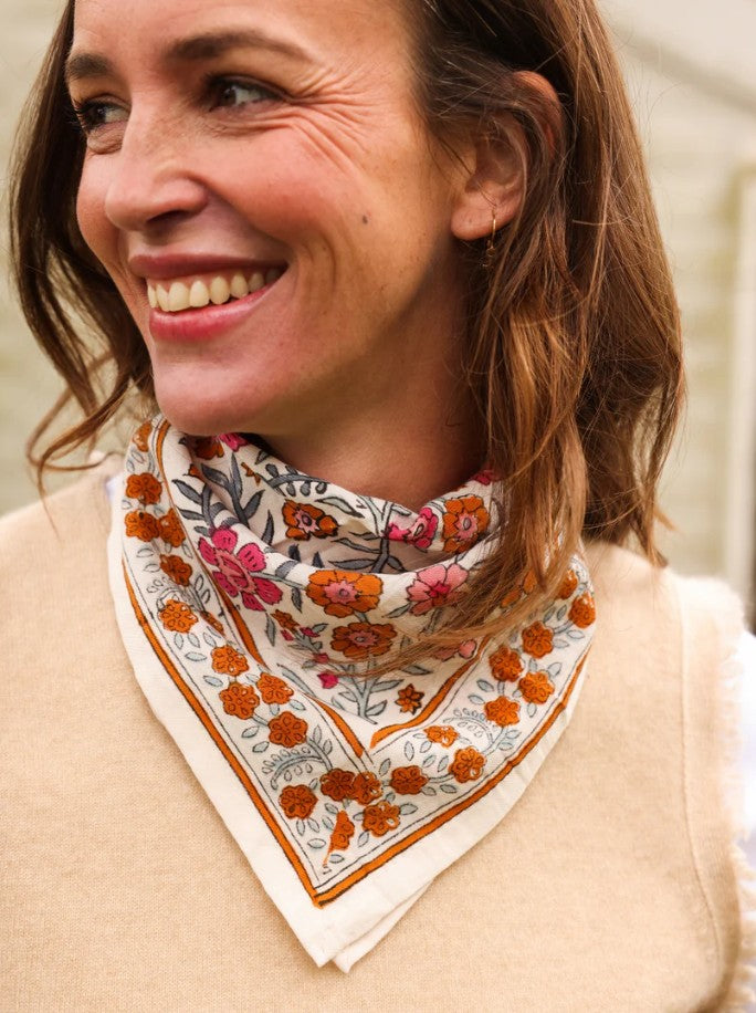 Mini foulard - Delhi Azur