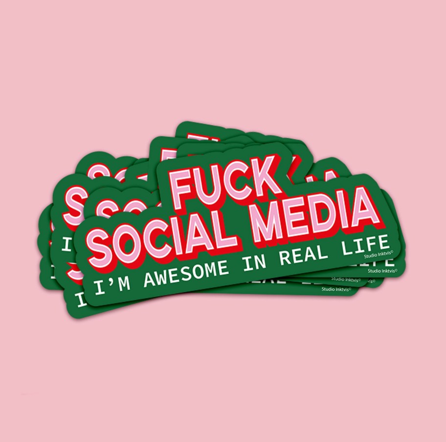 Sticker - Fuck social media