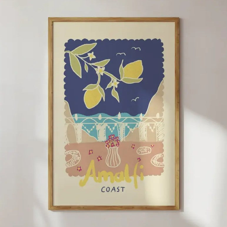 Affiche A4 - Balcon Amalfi