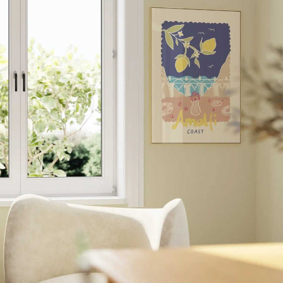 Affiche A4 - Balcon Amalfi