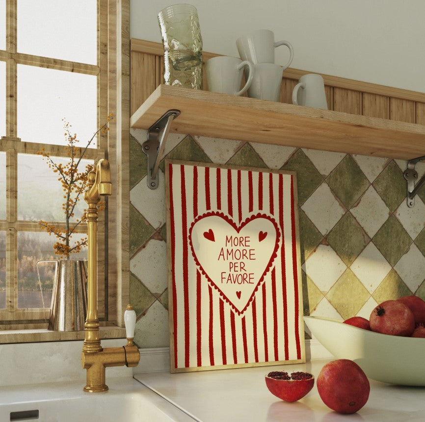 Affiche A5 - More amore per favore