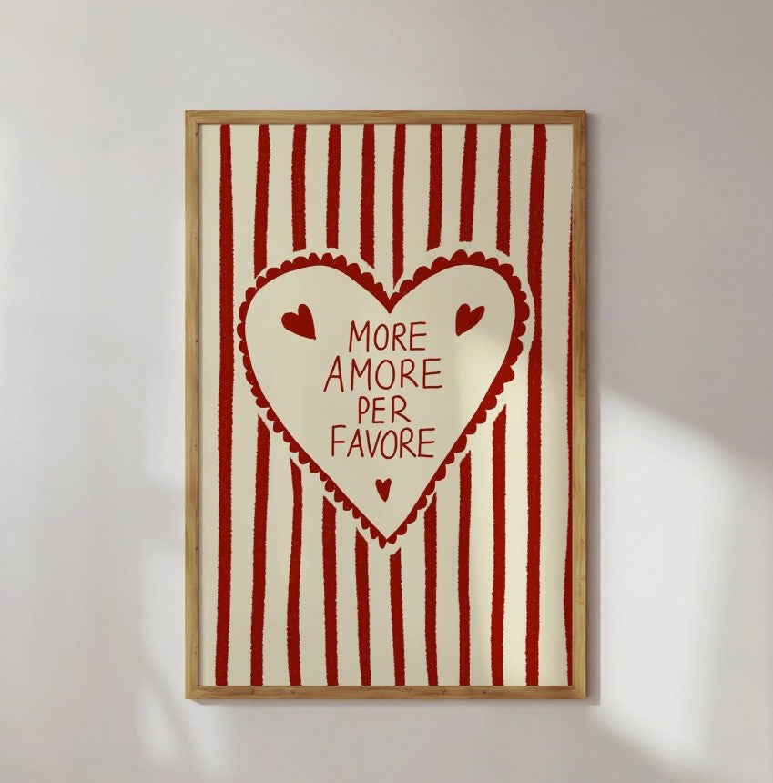 Affiche A5 - More amore per favore