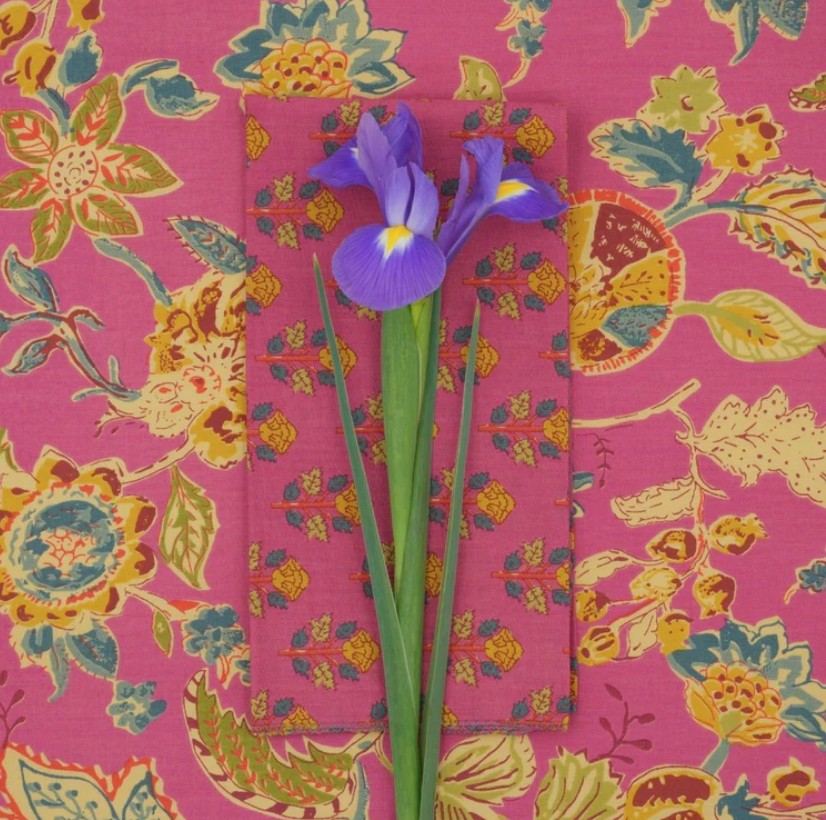 Serviette de table en tissu - Belladone - Carmine