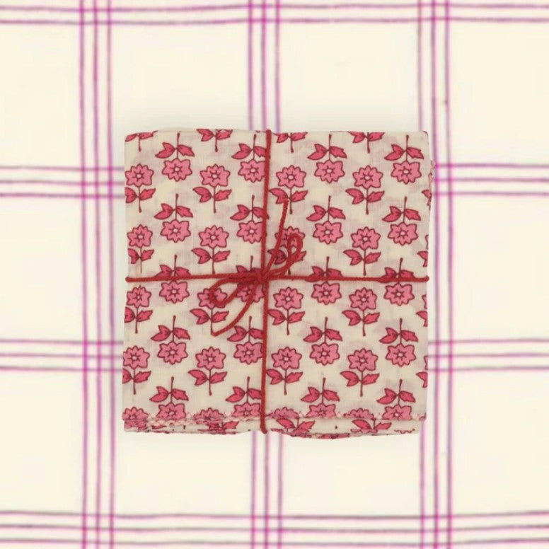 Serviette de table en tissu - Bourrache - Fadded