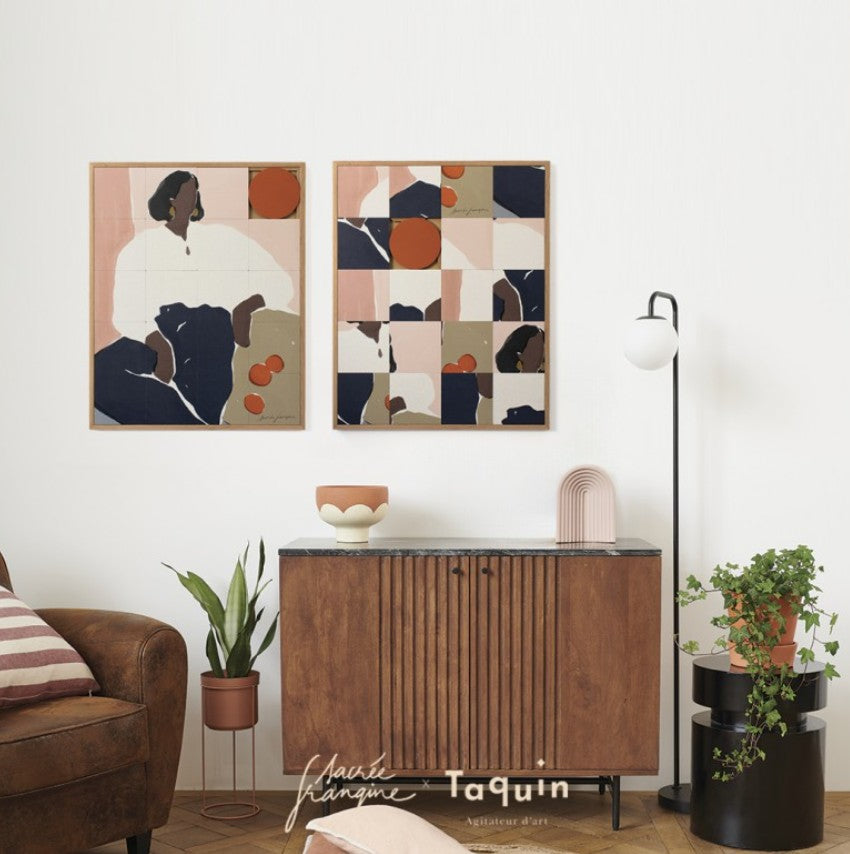 Tableau Décoratif Mural Artistique en Bois - Linen Shirt