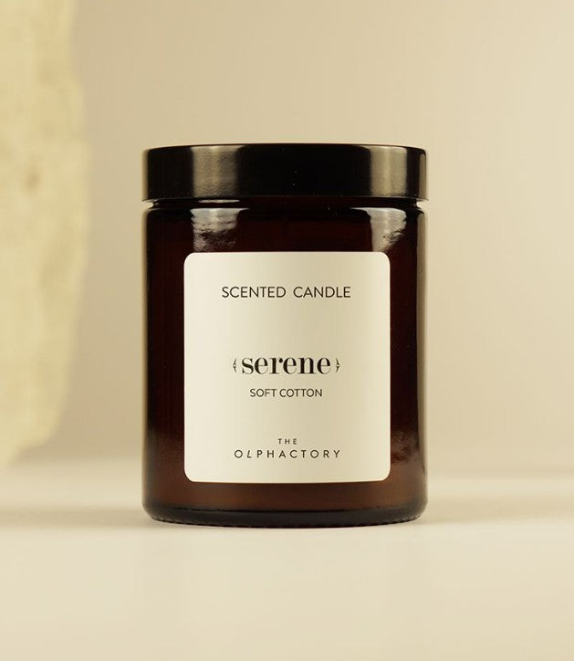 Bougie en verre 135g - Serene - Soft Cotton