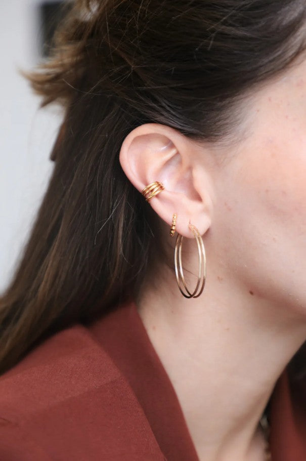 Boucle d'oreille à la pièce - Mini créole - Tova