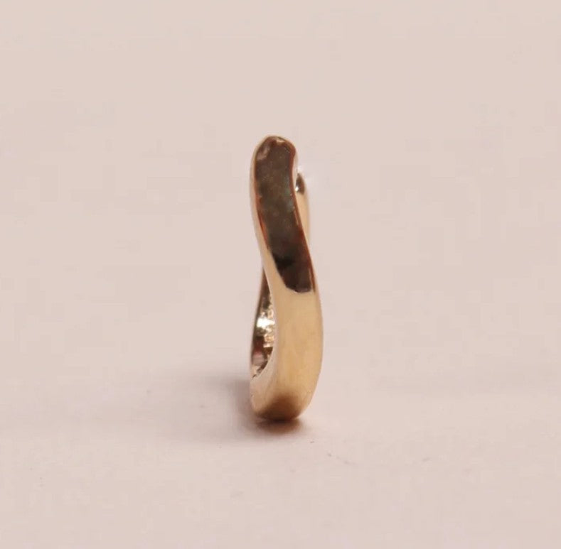 Boucle d'oreille à la pièce - Mini créole - Twist