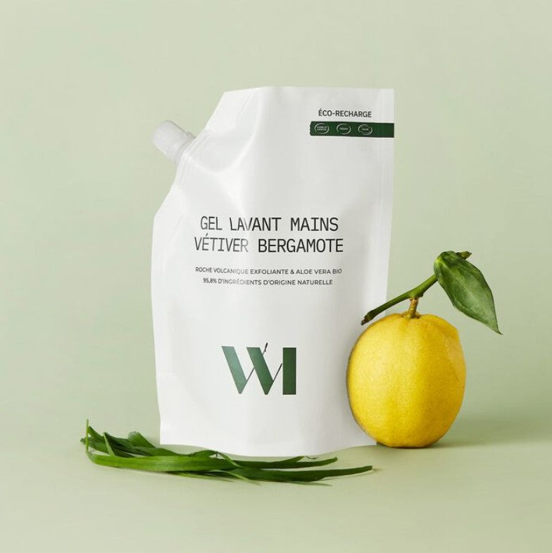 Eco-recharge Gel Lavant Mains exfoliant 500ml - Vetiver & bergamote