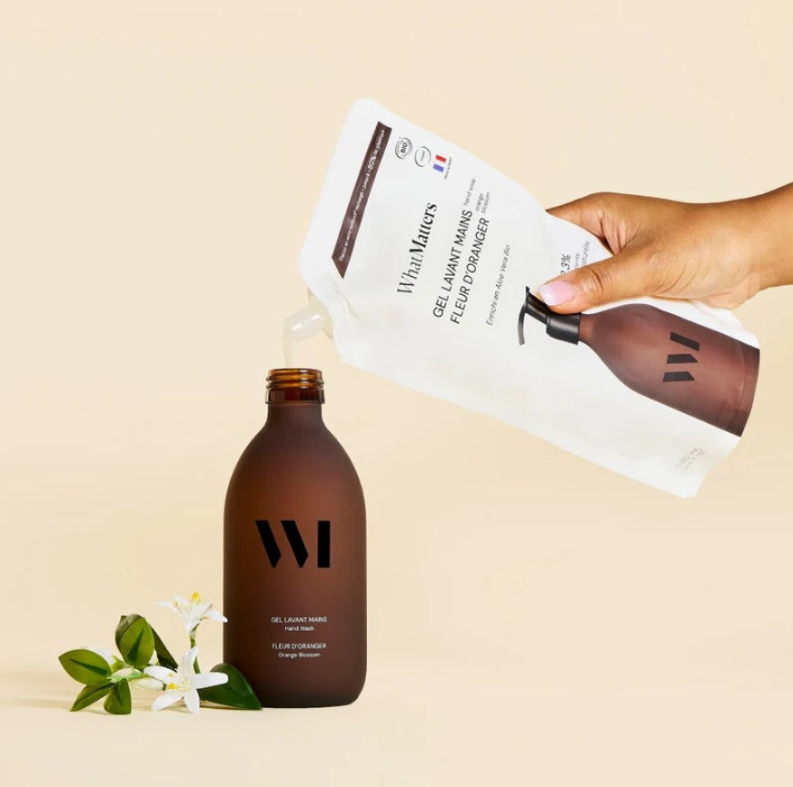 Flacon ambré Gel Lavant Mains 290ml - Fleur d'oranger
