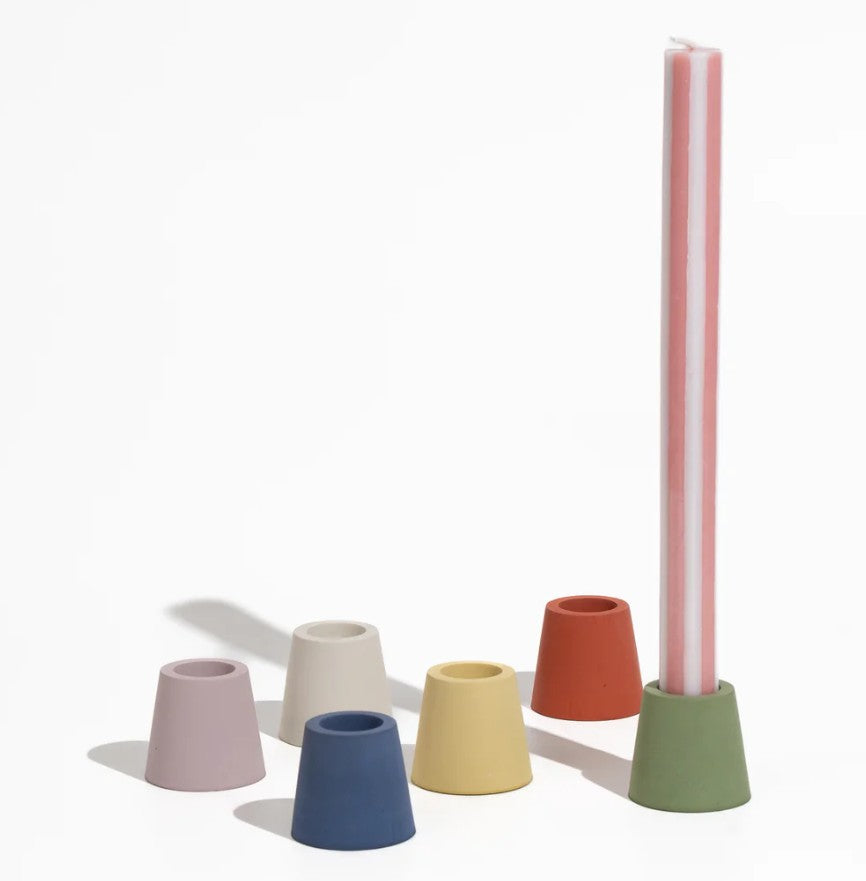 Bougeoir souche rouille