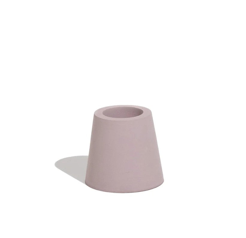 Bougeoir souche mauve