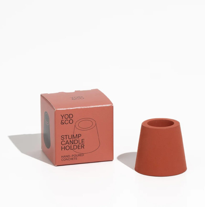 Bougeoir souche rouille