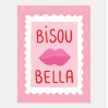 Affiche décorative - Small - Bisous Bella - 18x24 cm