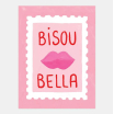Affiche décorative - Small - Bisous Bella - 18x24 cm