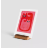 Carte postale avec enveloppe - Deux Chats