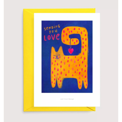 Carte postale avec enveloppe - Chat 3