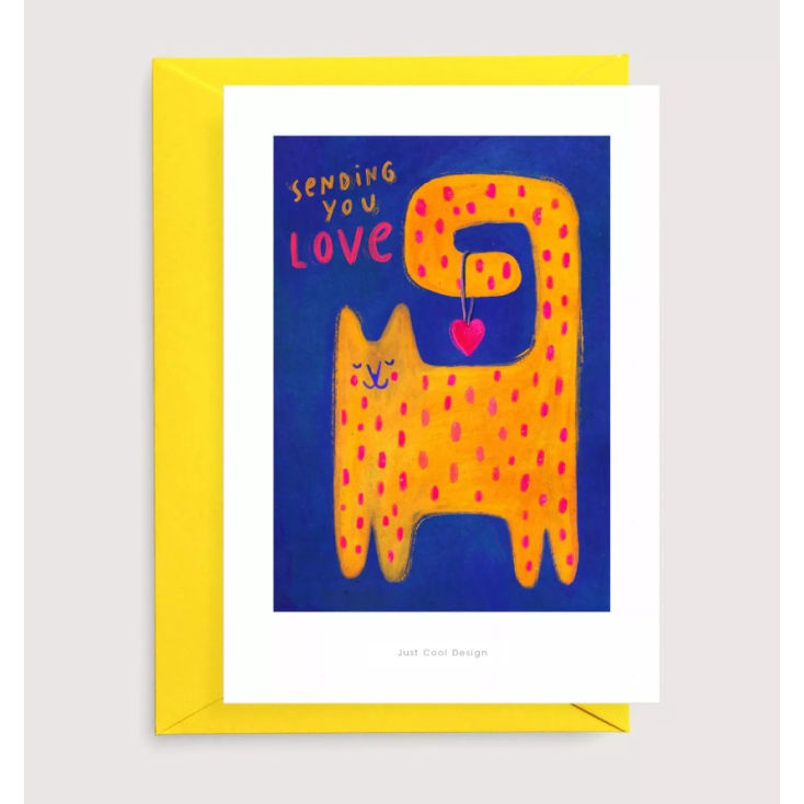 Carte postale avec enveloppe - Chat 3