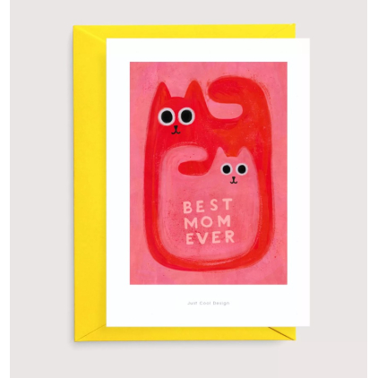 Carte postale avec enveloppe - Best Mom