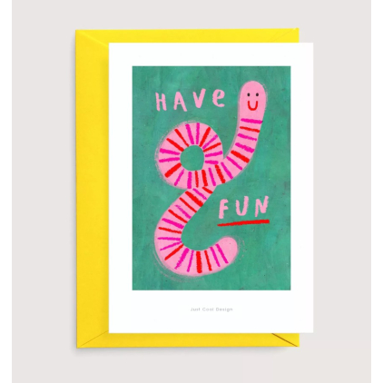 Carte postale avec enveloppe - Have Fun