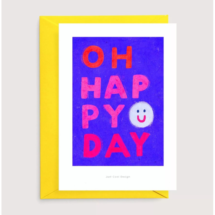 Carte postale avec enveloppe - Oh Happy Day
