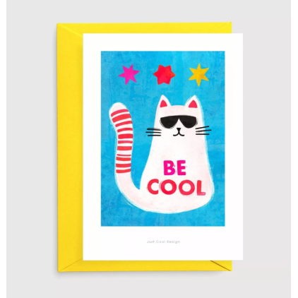 Carte postale avec enveloppe - Be Cool