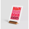 Carte postale avec enveloppe - Blah blah blah