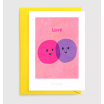 Carte postale avec enveloppe - Love Emojis