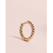 Boucle d'oreille à la pièce - Mini créole - Tresse