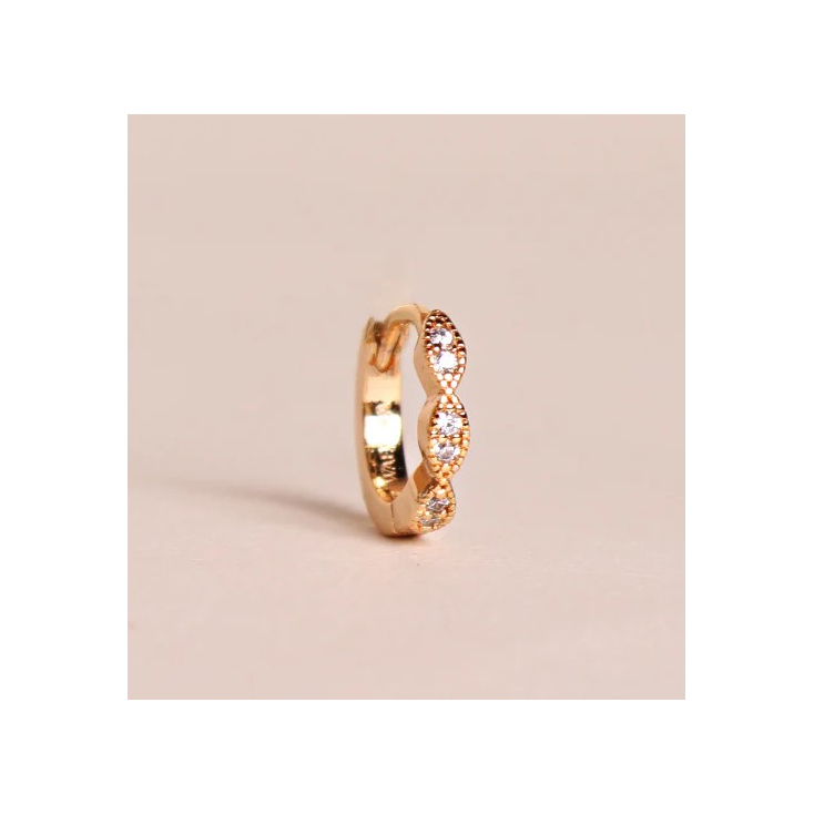 Boucle d'oreille à la pièce - Mini créole - ézia