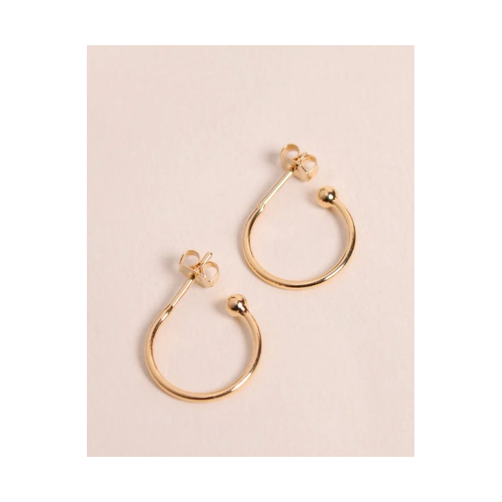 Boucle d'oreille à la pièce - Mini créole - Basique
