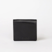 Alex Fold-Over Wallet - Black Classic Leather